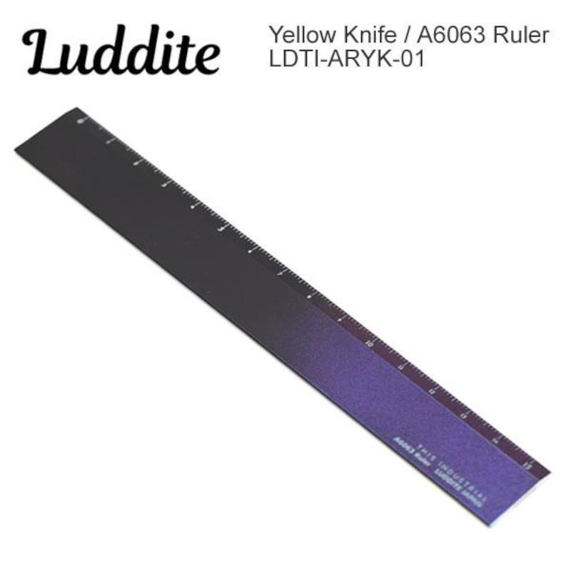 Luddite Aluminum Ruler This Industrial A6063 Yellow Knife Luddite Aluminum Ruler This Industrial A6063 Yellow Knife